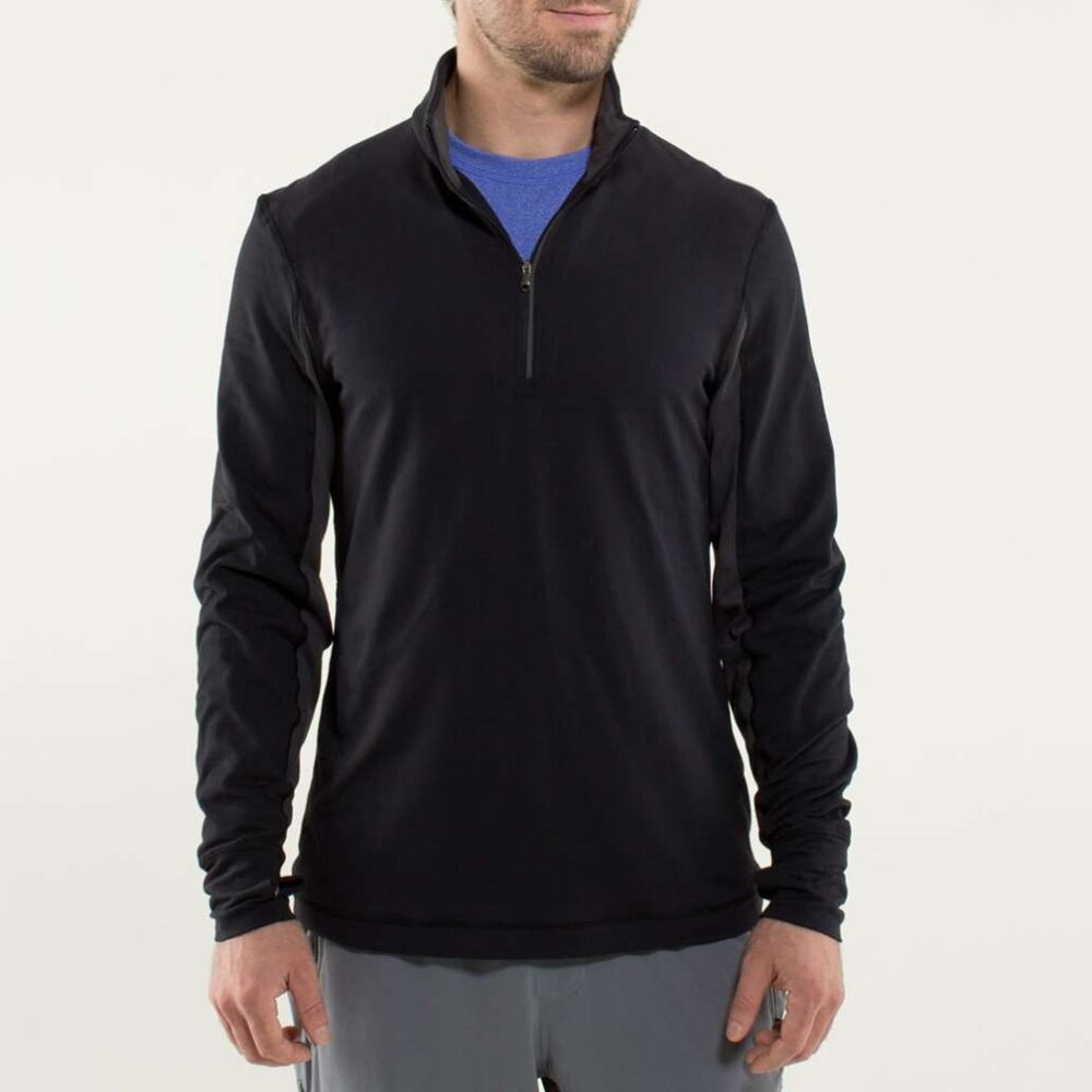 Lululemon Black Quarter Zip Pullover